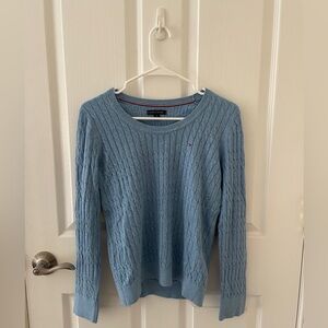 Tommy Hilfiger Women’s Blue Cable Knit Sweater